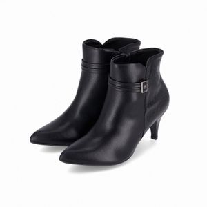 Bota Luiza Cano Curto Salto Alto Preto