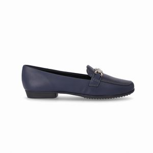 Loafer Raquel Salto Baixo Navy