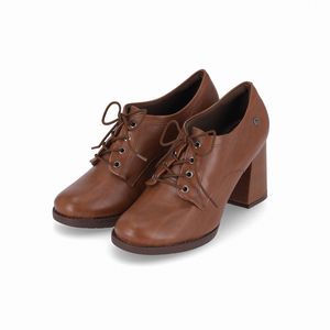 Sapato Elisete Salto Alto Camel