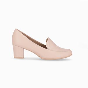 Loafer Laura Salto Médio Rosê