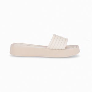 Tamanco Cristiani Anabela Médio Off White