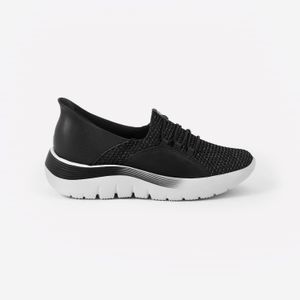 Tênis SlipFit Preto com Brilho