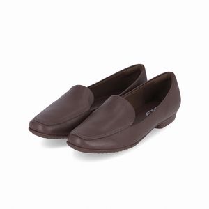 Loafer Raquel Salto Baixo Madeira