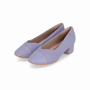 Sapato Sara Salto Médio Quartzo Azul