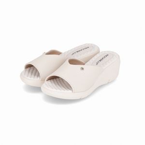 Tamanco Cecilia Anabela Médio Off White