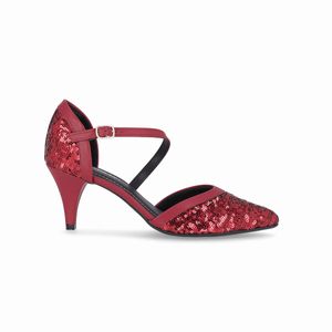 Scarpin Luiza Salto Alto Vermelho Ruby