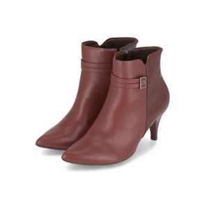 Bota Luiza Cano Curto Salto Alto Pinhao