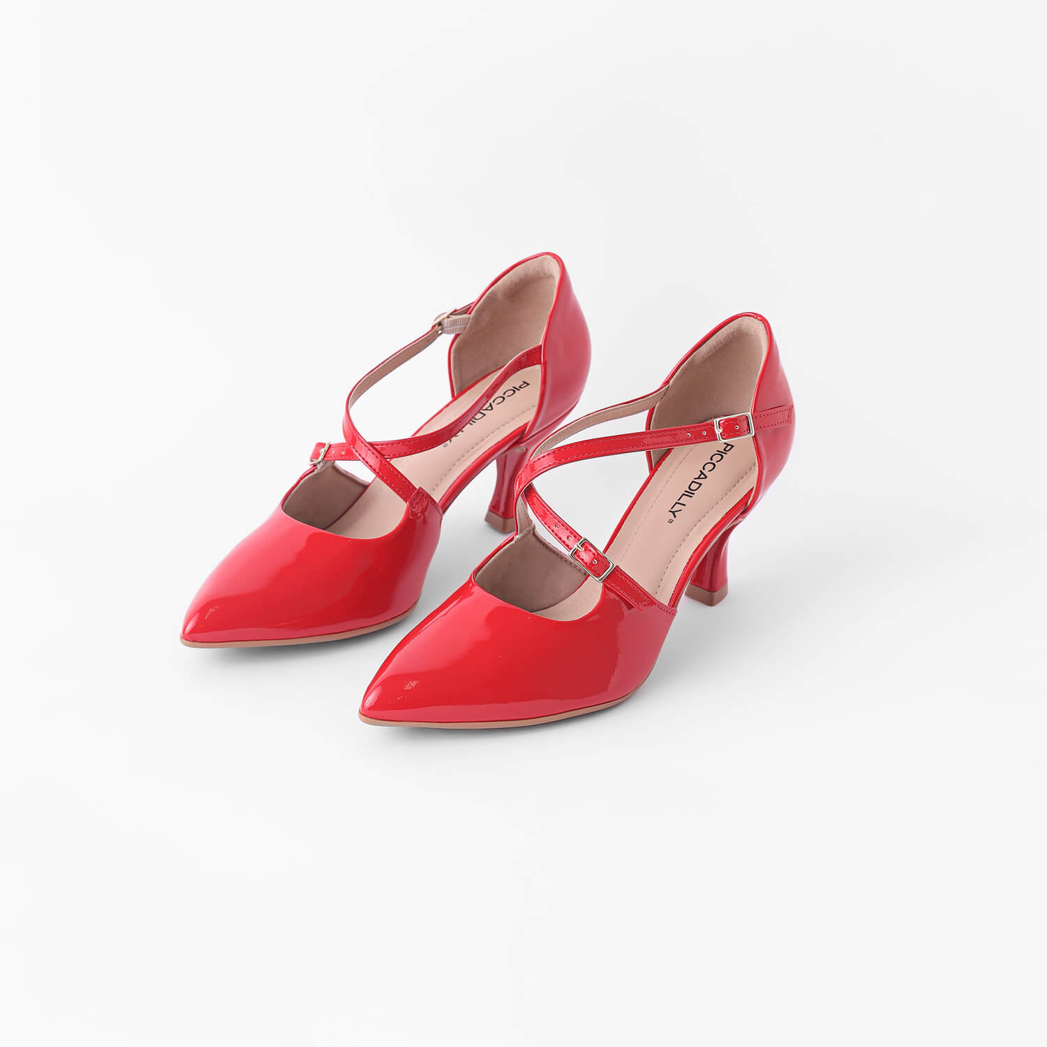Sling Back Luiza Salto Alto Conhaque - PICCADILLY