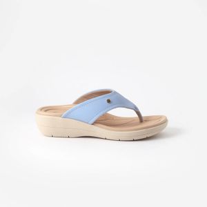 Chinelo Fascite Anabela Médio Mirtilo