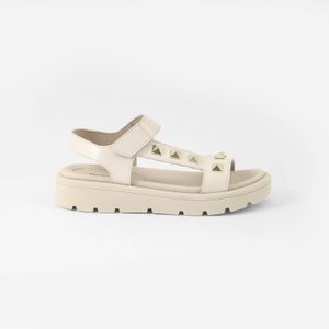 Sandália Gabriela Anabela Baixo Off White