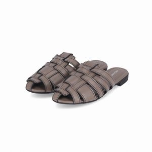 Mule Antonela Salto Baixo Taupe