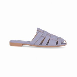 Mule Antonela Salto Baixo Quartzo Azul