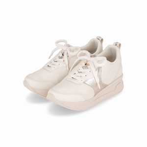 Tênis Energy Jessica Anabela Médio Off White/Ouro