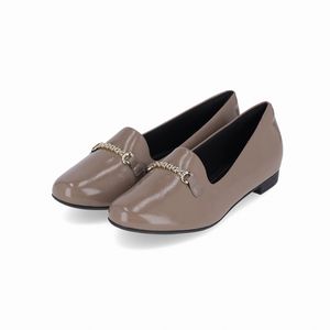Sapato Antonela Salto Baixo Taupe