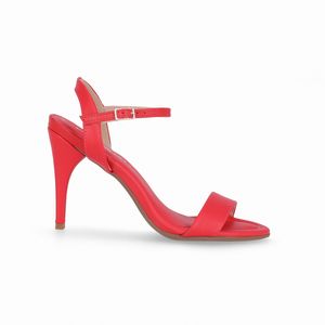 Sandália Rafa Salto Alto Vermelho