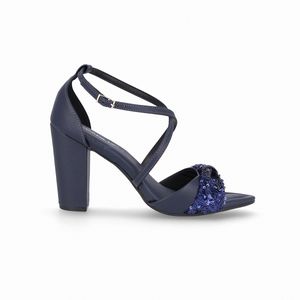 Sandália Rafa Salto Alto Navy