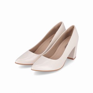 Scarpin Luiza Salto Alto Off White
