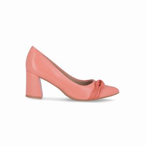 Scarpin Luiza Salto Alto Coral