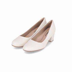 Scarpin Laura Salto Médio Off White