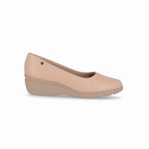 PICCADILLY MAXI - Sapato Beth Anabela Nude Claro