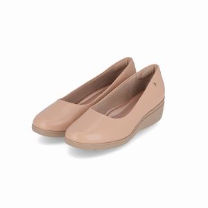 PICCADILLY MAXI - Sapato Beth Anabela Nude Claro