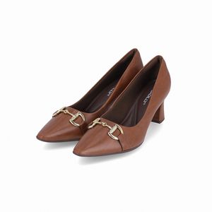 Scarpin Irene Salto Alto Camel