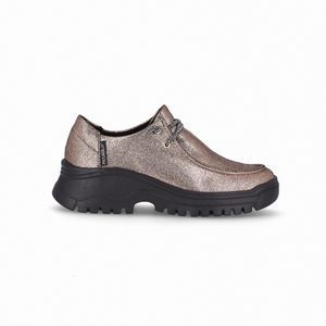 Tênis Lana Salto Médio Ouro Rosado