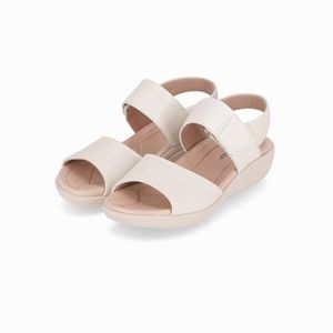 Sandália Fascite Anabela Off White