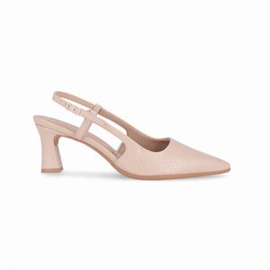 Sapato Slingback Irene Salto Alto Rose