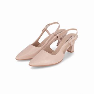 Sapato Slingback Irene Salto Alto Rose