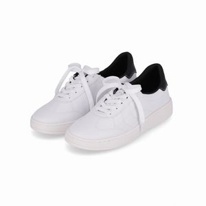 Tênis Beta Branco Neve com Preto