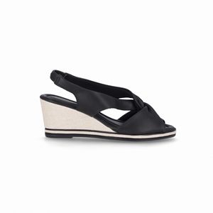 Sandália Slingback Alice Anabela Preto
