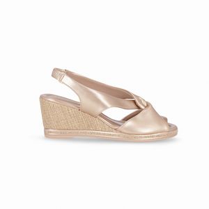 Sandália Slingback Alice Anabela Ouro