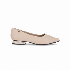 PICCADILLY MAXI – Sapato Silvia Salto Baixo Nude