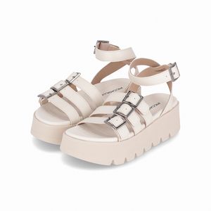 Sandália Cati Anabela Off White