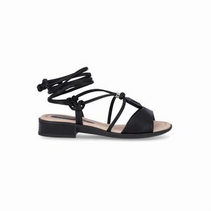 Sandália Taila Salto Baixo Preto