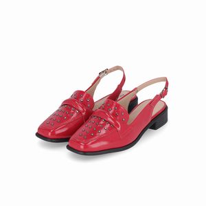 Sapato Slingback Giovanna Salto Baixo Hibisco