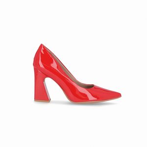 Scarpin Silvana Salto Alto Vermelho