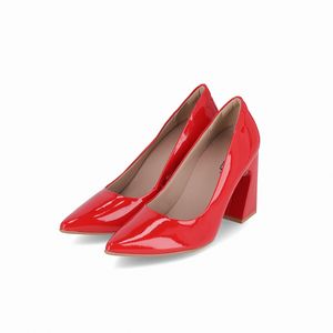 Scarpin Silvana Salto Alto Vermelho