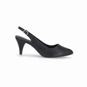 Sapato Slingback Luiza Salto Alto Preto