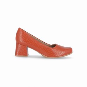 PICCADILLY MAXI – Sapato Estela Salto Médio Caramelo
