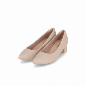 Scarpin Taci Salto Médio Marfim