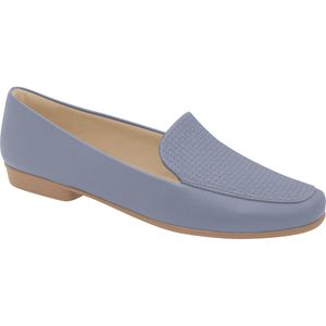 Loafer Raquel Salto Baixo Quartzo Azul