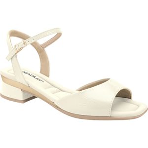 Sandália Lucia Salto Médio Off White