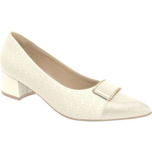 Sapato Taci Salto Médio Off White