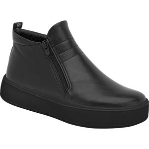 Bota So.Si Malu Cano Curto Anabela Baixo Preto