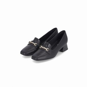 Loafer Tati Salto Médio Preto