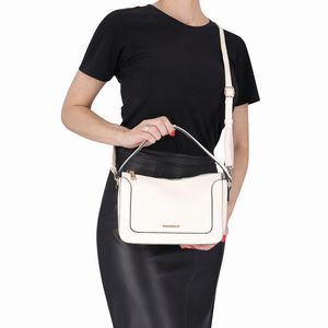 Bolsa Tiracolo Pequena Michele Off White