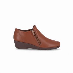 Bota Ivone Anabela Médio Conhaque
