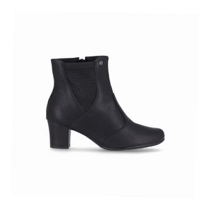 Bota Laura Cano Curto Salto Médio Preto